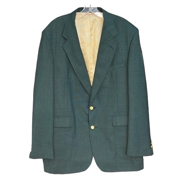 Stafford Other - Stafford Sports Coat Vintage Teal Blue Green Wool Blend Blazer Jacket